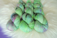 Load image into Gallery viewer, OOAK Sea Green - Gold Sparkle Sock