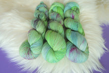 Load image into Gallery viewer, OOAK Sea Green - Gold Sparkle Sock