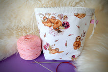 Load image into Gallery viewer, Sloths Drawstring project bag
