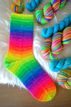 Load image into Gallery viewer, Rainbow Fever self-striping yarn
