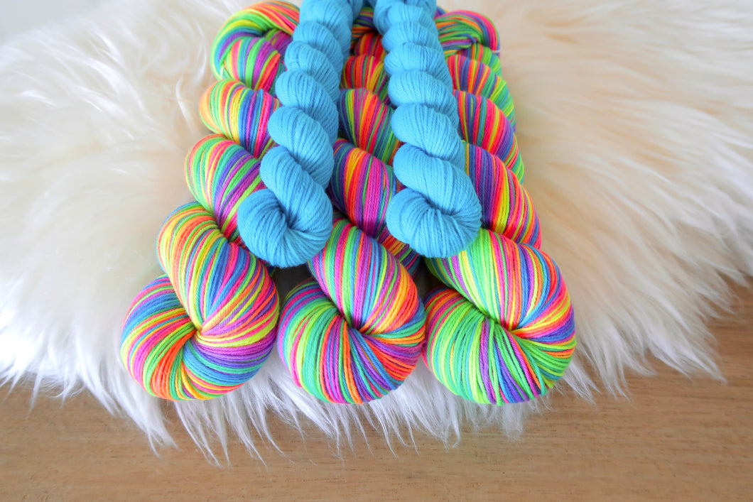 Rainbow Fever self-striping yarn