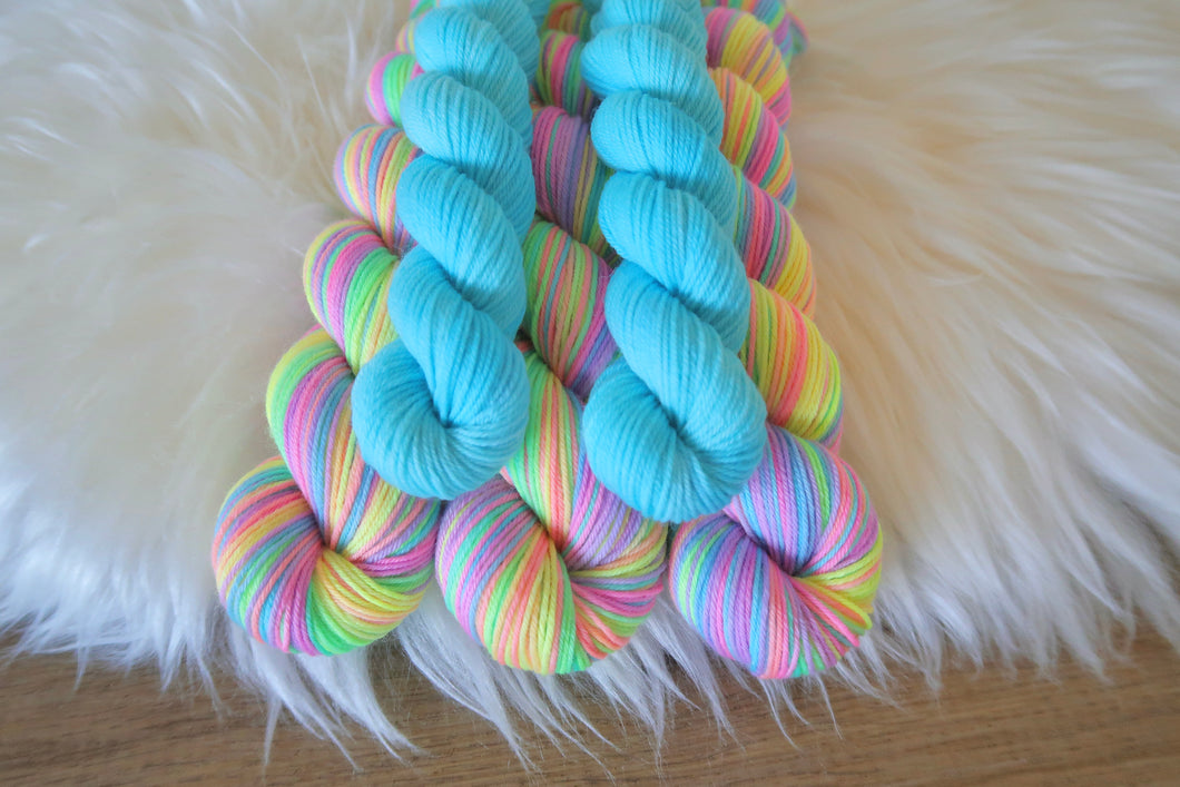Rainbow Breeze self-striping yarn