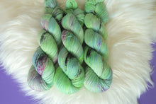 Load image into Gallery viewer, OOAK Sea Green - Gold Sparkle Sock
