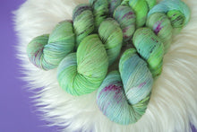 Load image into Gallery viewer, OOAK Sea Green - Gold Sparkle Sock
